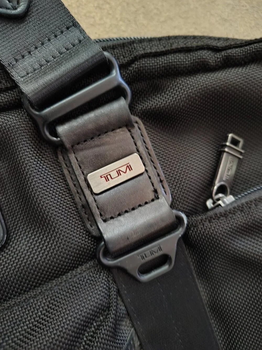 Tumi Organizer Brief Portfolio Black Bag
